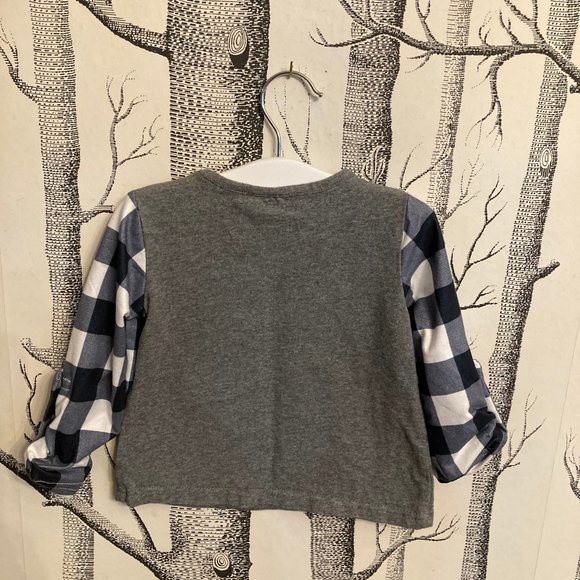 Honeydew checkerboard pumpkin tee sz 2 - Picture 4 of 5